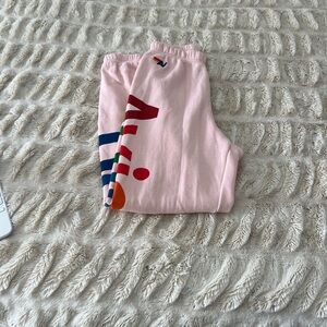 Aviator Nation Pink Sweatpants with Vibrant Logo